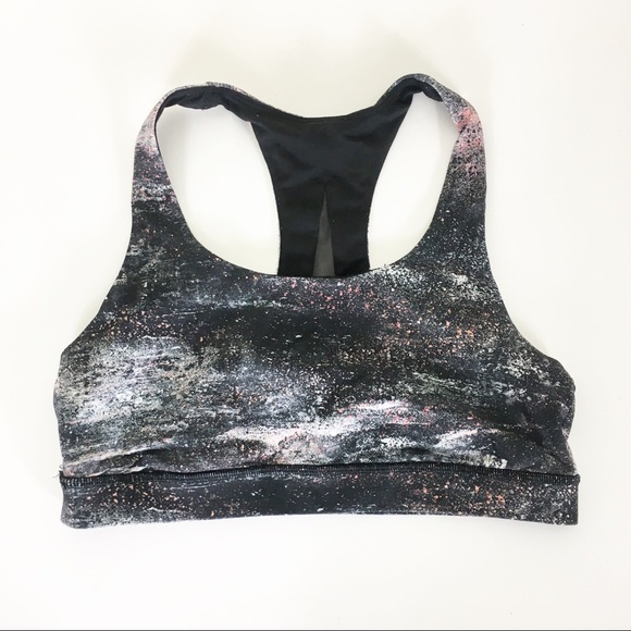 lululemon athletica Other - Lululemon Black Night Sky Racerback Sports Bra